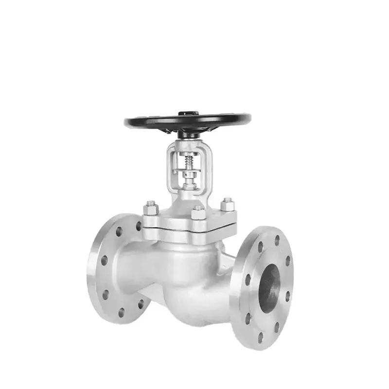 Deutscher Standard Edelstahlblasebalgen-Kugelventil – rechte Seitenansicht