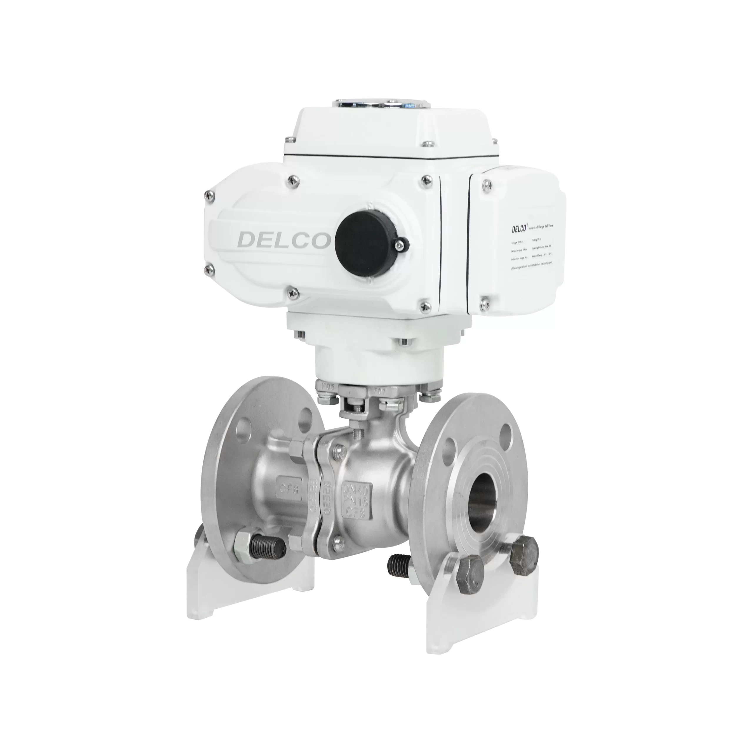 DK55-2PF Elektro-Zweiweg-Edelstahl-Kugelventil mit Flansch 1