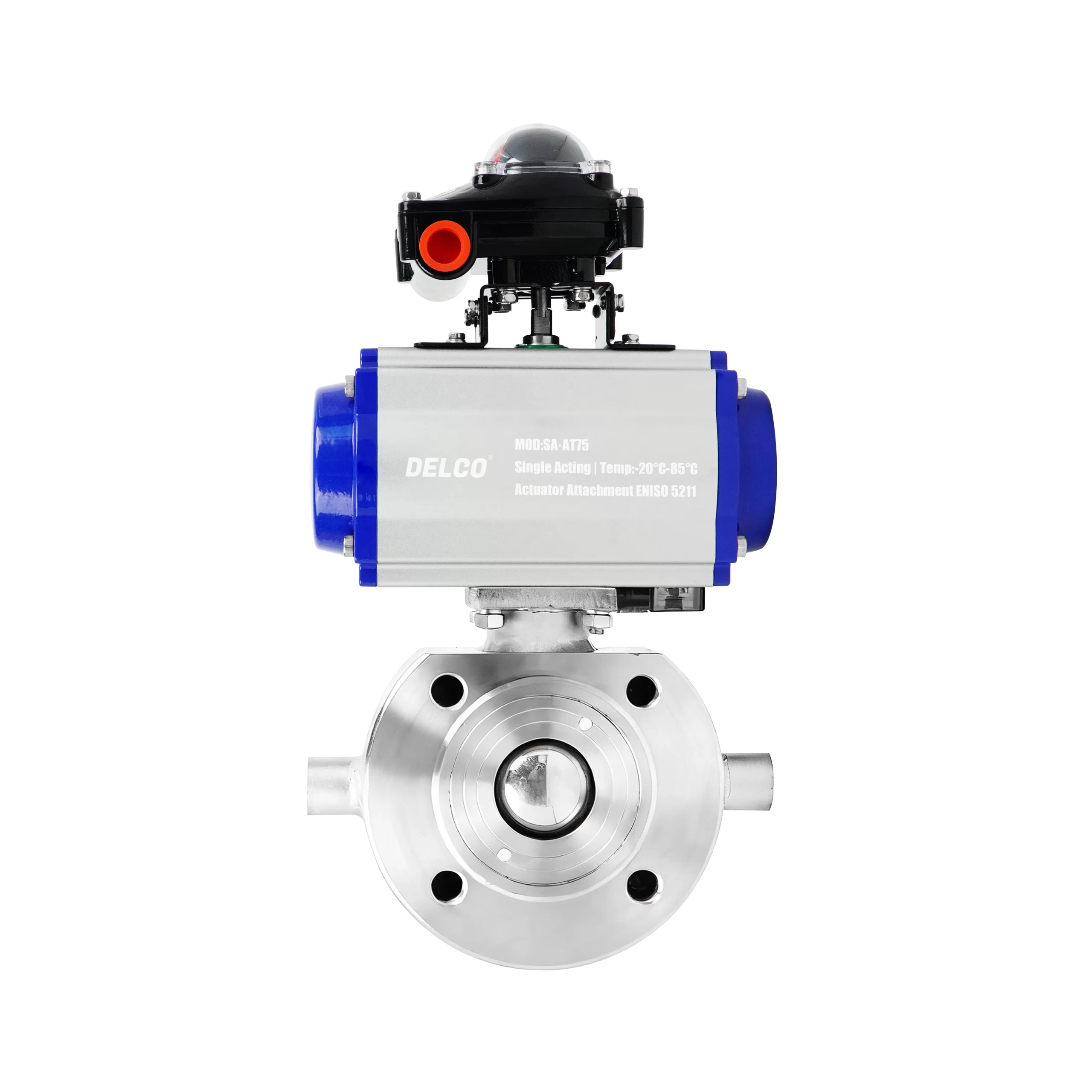 DK66-BVJ Pneumatic Jacketed Insulated Ball Valve 3