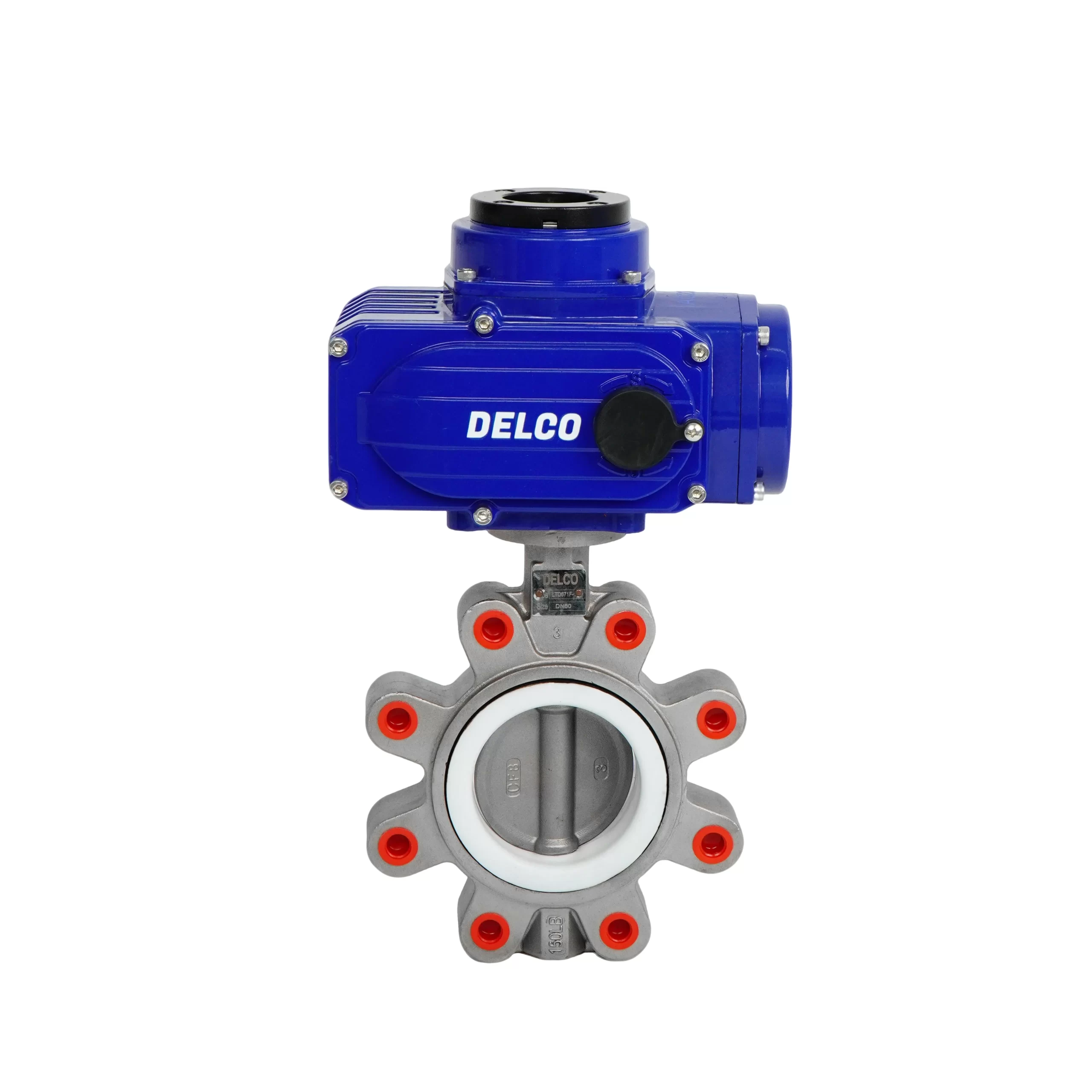 IP67-DK56-LBS Electric Lug Type Stainless Steel Butterfly Valve 5