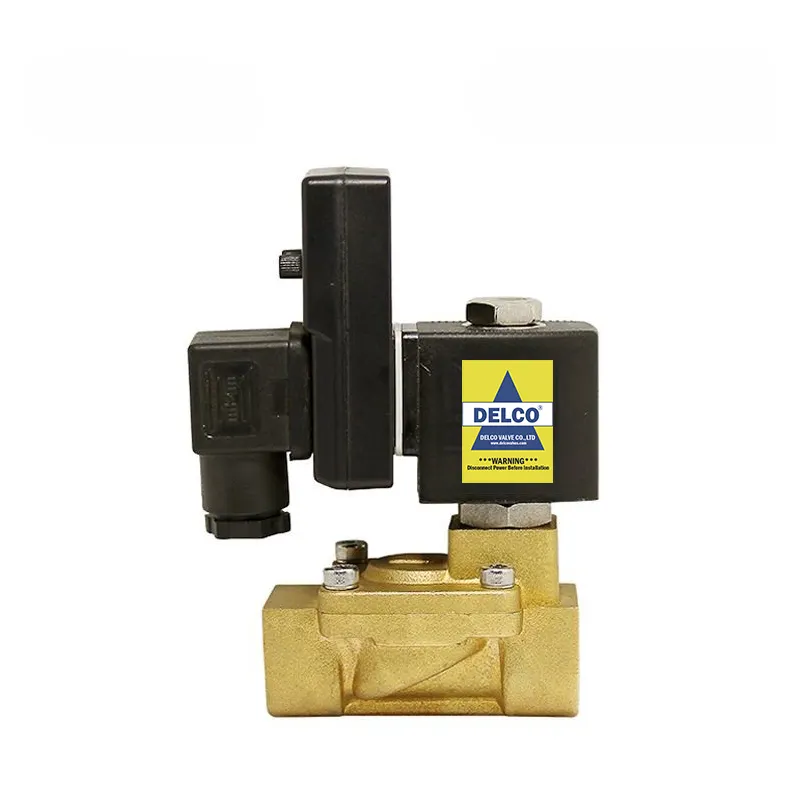 Brass Pilot Operated Solenoid Valve with Timer 1