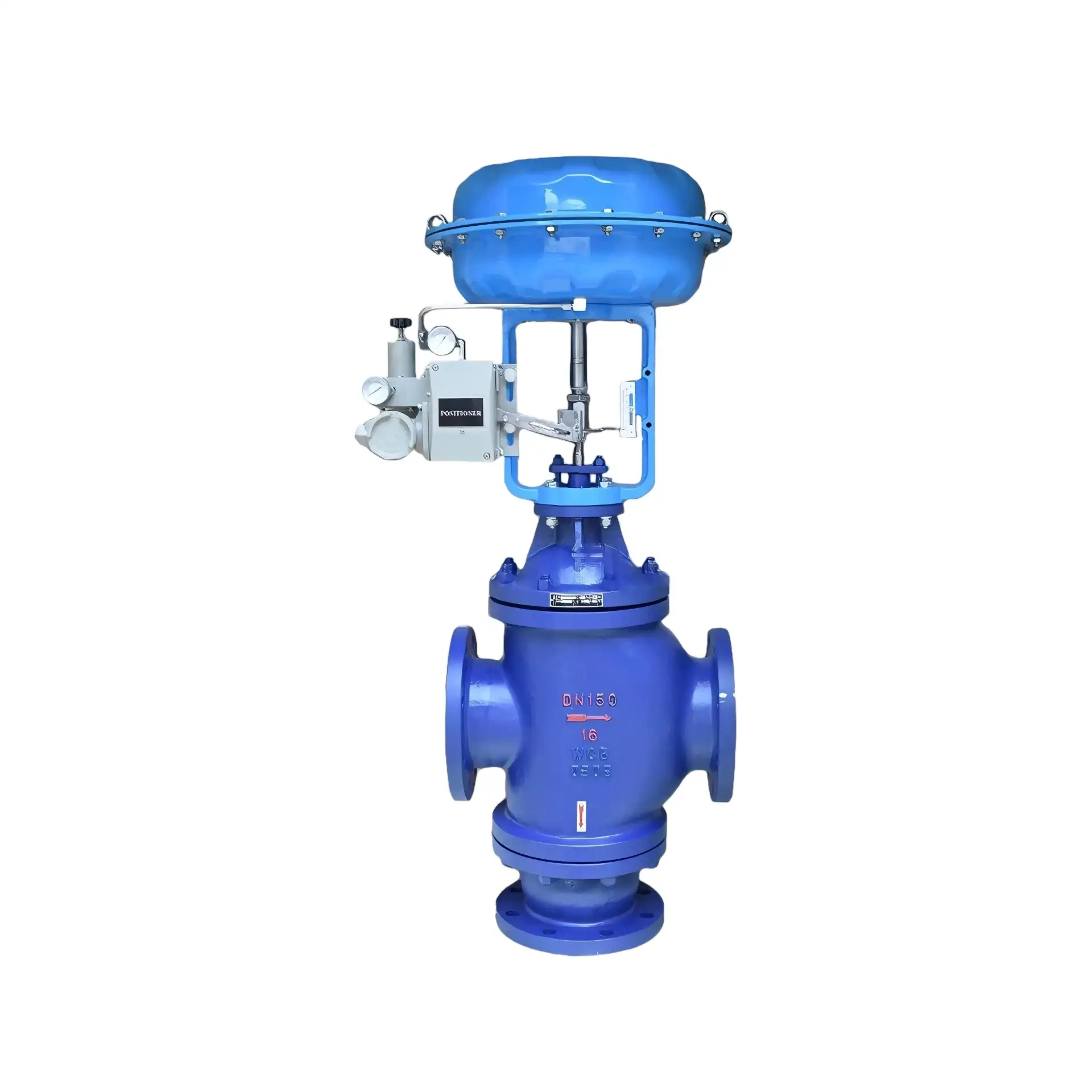 Pneumatic 3-Way Globe Control Valve (Mixing / Diverting) - WCB Flanged