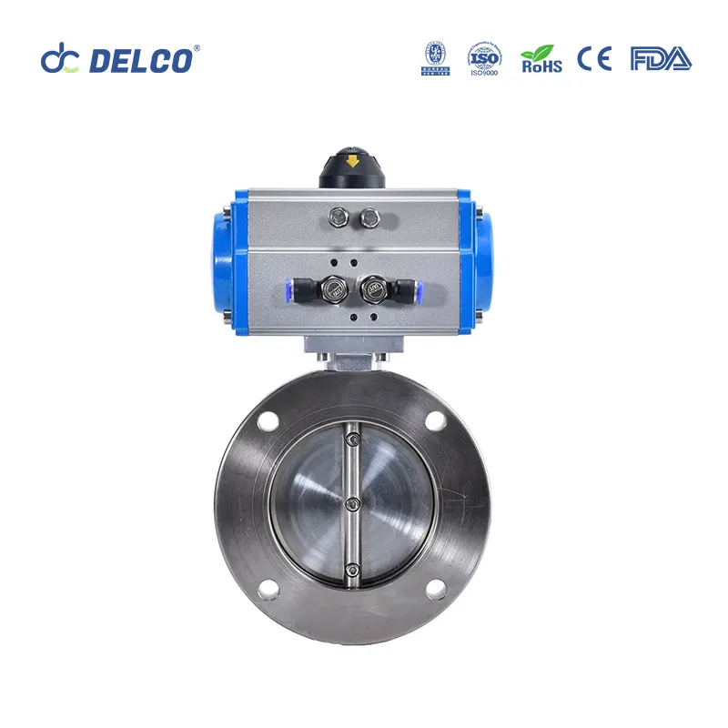 DELCO VALVE pneumatic vacuum butterfly valves provide reliable vacuum isolation3